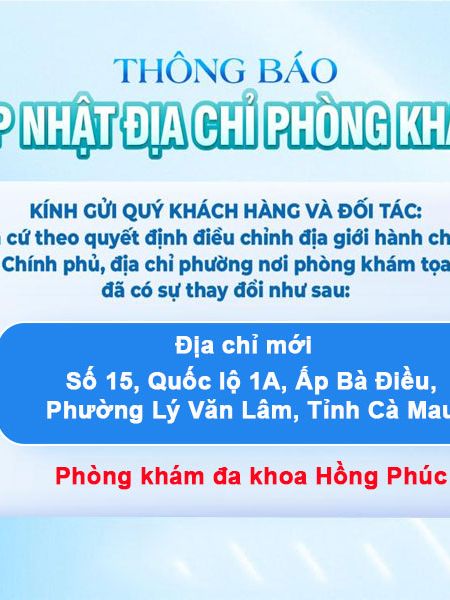 THÔNG BÁO CẬP NHẬT THÔNG TIN PHÒNG KHÁM
