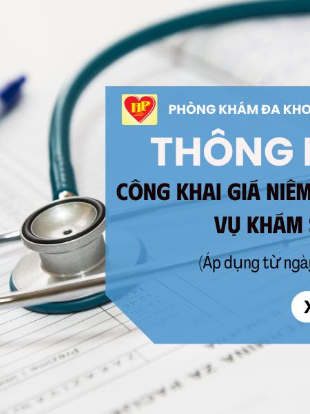 THÔNG BÁO - CÔNG KHAI GIÁ NIÊM YẾT DỊCH VỤ KHÁM SỨC KHỎE
